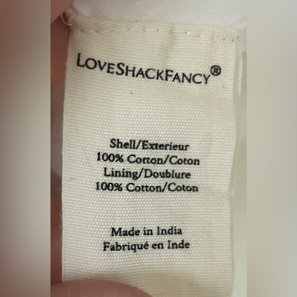 LoveShackFancy Rush Of Red Novalie Scoop Neck Mini Dress SKU: 11315774; S - Picture 11 of 12